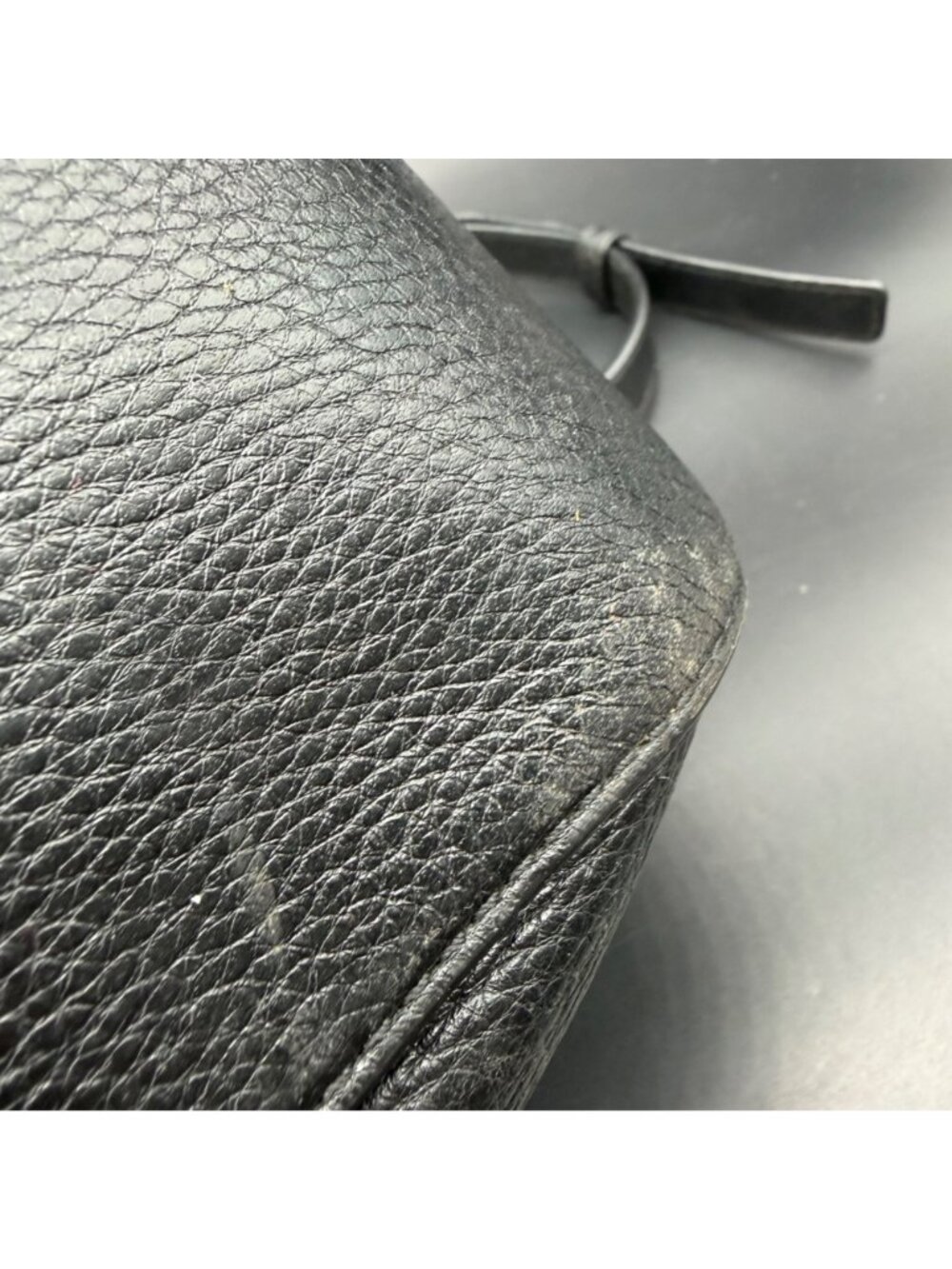 Michael Kors Barlow Medium Black Leather Purse Bag Grommet Adjustable Strap - Picture 12 of 16